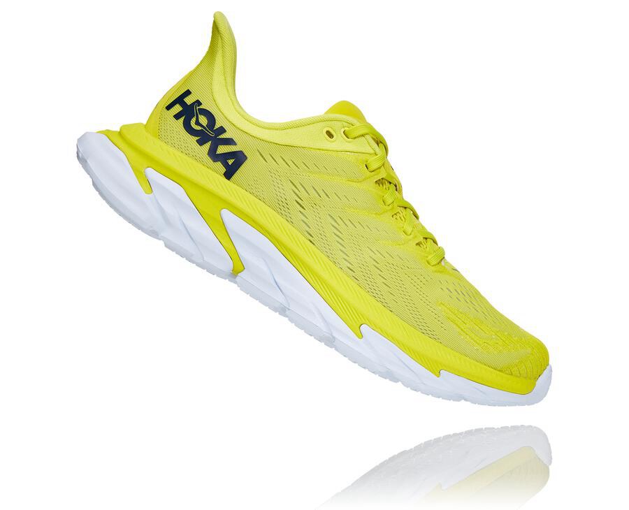 Hoka Australia One One Clifton Edge - Mens Running Shoes Fluorescence - TIUXD-9613